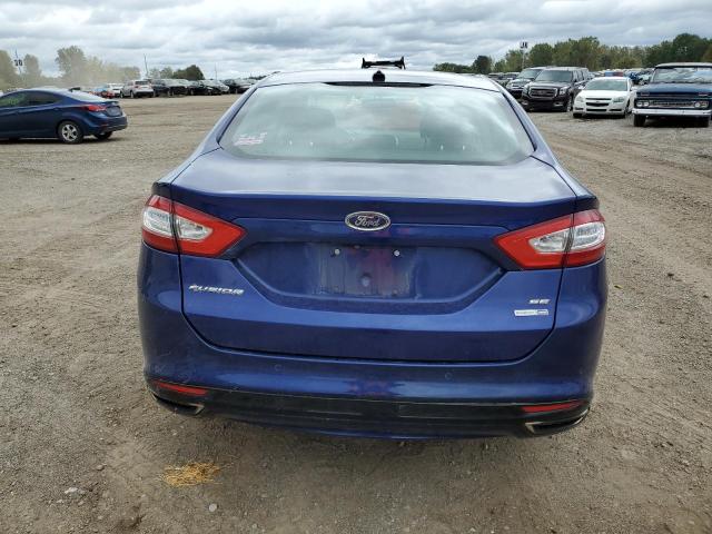 3FA6P0T94ER188762 - 2014 FORD FUSION SE BLUE photo 6