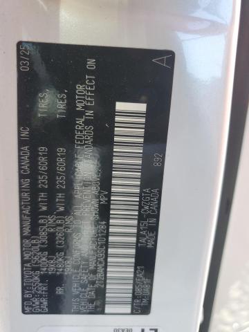 2T2BAMCA9SC101284 - 2025 LEXUS RX 350 BASE WHITE photo 14