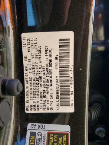 5J6RM4H50DL068171 - 2013 HONDA CR-V EX GRAY photo 13