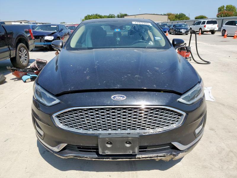 3FA6P0RU9KR265777 - 2019 FORD FUSION TITANIUM أسود صورة 5