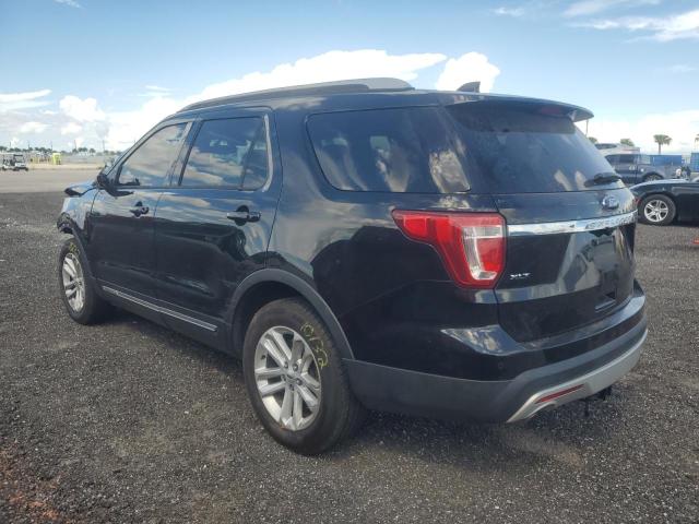 1FM5K7D85HGD15853 - 2017 FORD EXPLORER XLT BLACK photo 2