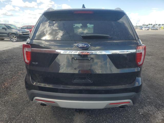 1FM5K7D85HGD15853 - 2017 FORD EXPLORER XLT BLACK photo 6
