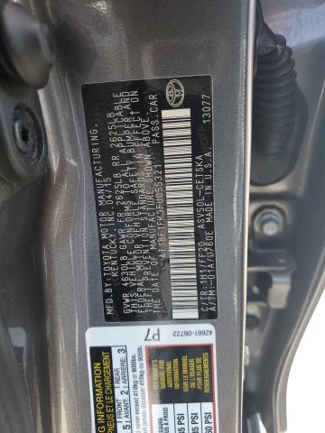 4T1BF1FK3FU055321 - 2015 TOYOTA CAMRY LE CHARCOAL photo 12