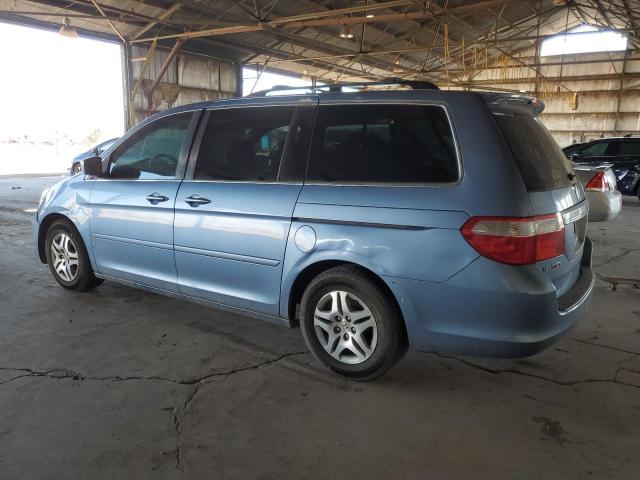 5FNRL38496B100048 - 2006 HONDA ODYSSEY EX BLUE photo 2