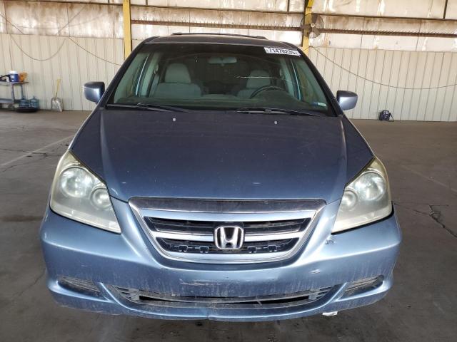 5FNRL38496B100048 - 2006 HONDA ODYSSEY EX BLUE photo 5