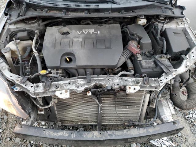 2T1BU4EE2AC422190 - 2010 TOYOTA COROLLA BASE SILVER photo 11