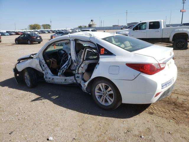 5NPEB4AC9EH931025 - 2014 HYUNDAI SONATA GLS WHITE photo 2