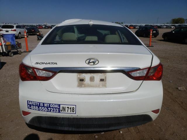 5NPEB4AC9EH931025 - 2014 HYUNDAI SONATA GLS WHITE photo 6