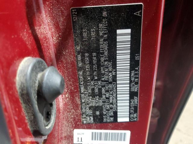 5TDHZRBH5NS564053 - 2022 TOYOTA HIGHLANDER XLE أحمر صورة 13
