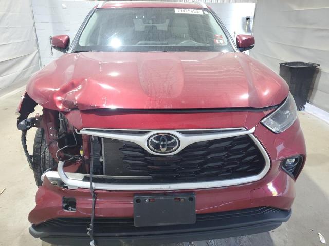 5TDHZRBH5NS564053 - 2022 TOYOTA HIGHLANDER XLE أحمر صورة 5