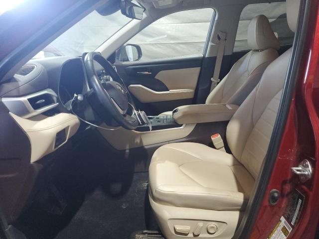5TDHZRBH5NS564053 - 2022 TOYOTA HIGHLANDER XLE أحمر صورة 7