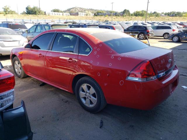 2G1WB5EK9A1212874 - 2010 CHEVROLET IMPALA LT RED photo 2