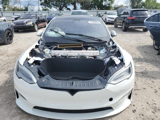 5YJSA1E68MF452097 - 2021 TESLA MODEL S WHITE photo 5