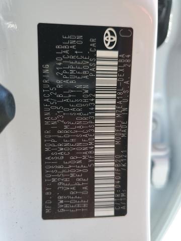 5YFB4MDE3SP314342 - 2025 TOYOTA COROLLA LE WHITE photo 12