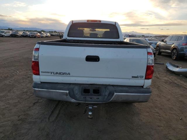 5TBDT44176S525395 - 2006 TOYOTA TUNDRA DOUBLE CAB SR5 WHITE photo 6