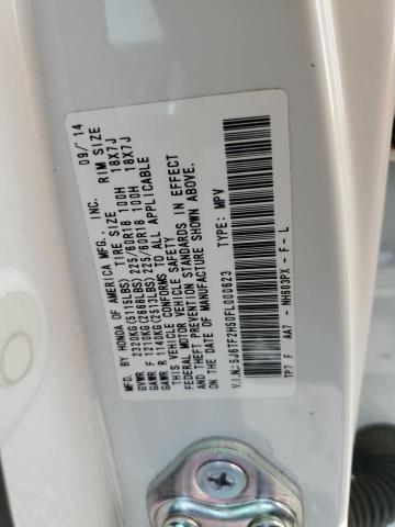 5J6TF2H50FL000623 - 2015 HONDA CROSSTOUR EXL თეთრი ფოტო 13