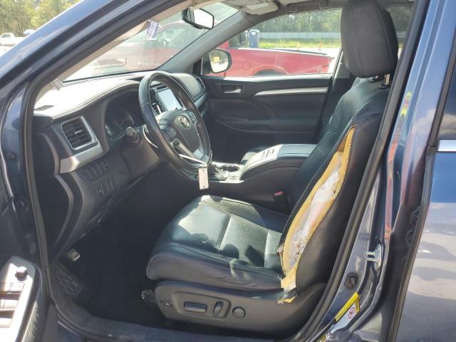 5TDKKRFH9ES030980 - 2014 TOYOTA HIGHLANDER XLE TEAL photo 7