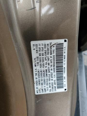 SHSRD78834U246202 - 2004 HONDA CR-V EX GOLD photo 13