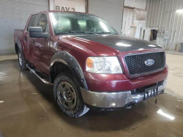 1FTPW14505KE84594 - 2005 FORD F150 SUPERCREW MAROON photo 4