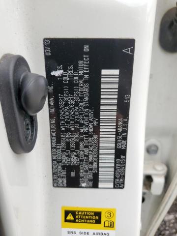 5TDBK3EH2DS223890 - 2013 TOYOTA HIGHLANDER BASE Սպիտակ լուսանկար 13