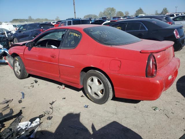 2G1WX15K729187891 - 2002 CHEVROLET MONTE CARL SS RED photo 2