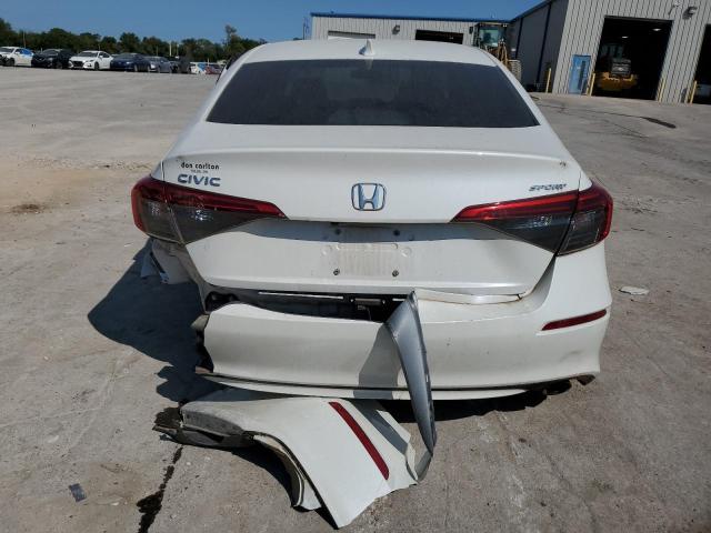 2HGFE2F51NH547986 - 2022 HONDA CIVIC SPORT WHITE photo 6