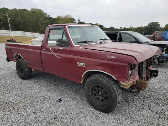 1FTHF25M0LNB06044 - 1990 FORD F250 BURGUNDY photo 4