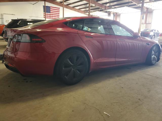5YJSA1E50RF536199 - 2024 TESLA MODEL S RED photo 3
