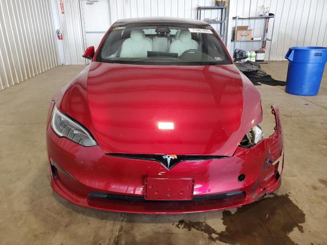 5YJSA1E50RF536199 - 2024 TESLA MODEL S RED photo 5