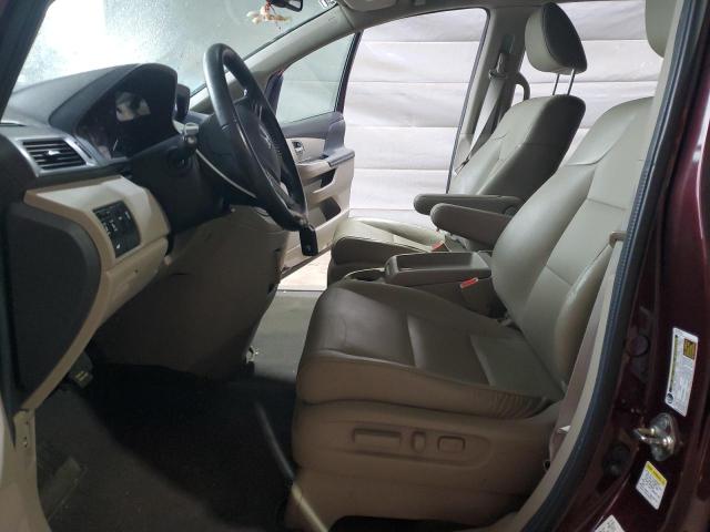 5FNRL5H62EB080916 - 2014 HONDA ODYSSEY EXL BURGUNDY photo 7