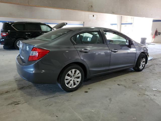 19XFB2F59CE315474 - 2012 HONDA CIVIC LX GRAY photo 3