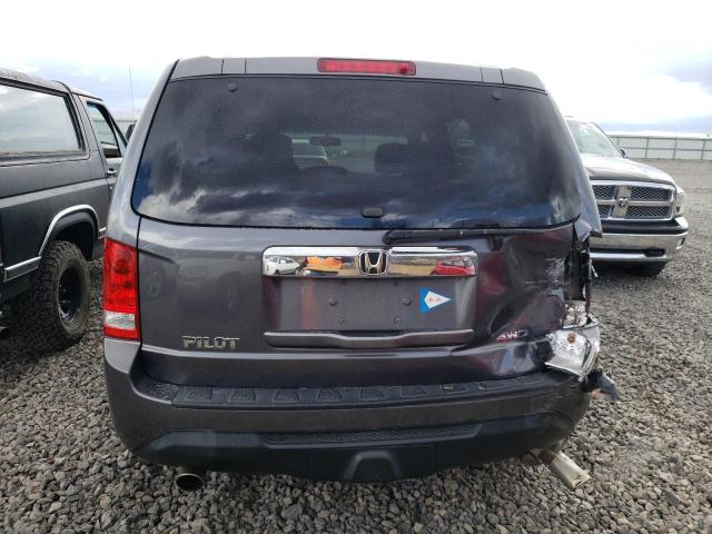 5FNYF4H73FB043784 - 2015 HONDA PILOT EXLN GRAY photo 6