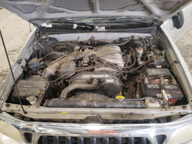 5TEWN72N41Z806566 - 2001 TOYOTA TACOMA XTRACAB SILVER photo 11