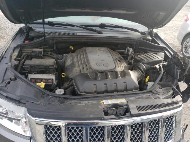 1J4RR6GT8BC652487 - 2011 JEEP GRAND CHER OVERLAND GRAY photo 12