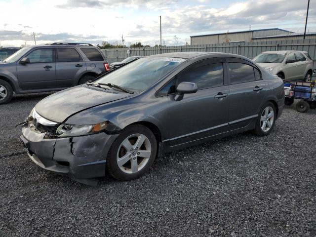 2HGFA1F63AH008987 - 2010 HONDA CIVIC LX-S GRAY photo 1