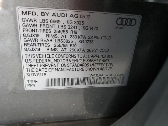 WA1LAAF76JD000464 - 2018 AUDI Q7 PREMIUM PLUS Gri fotoğraf 13