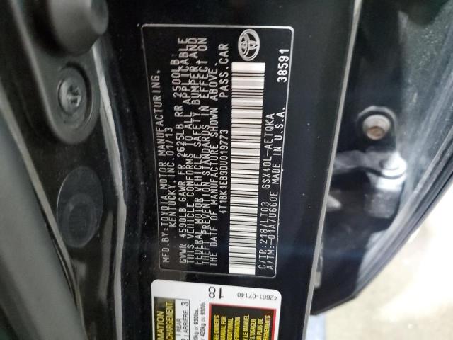 4T1BK1EB9DU019773 - 2013 TOYOTA AVALON BASE 灰色 照片 12