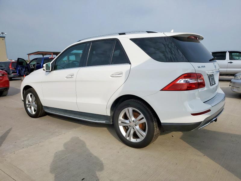 4JGDA5HB2FA458977 - 2015 MERCEDES-BENZ ML 350 4MATIC WHITE photo 2