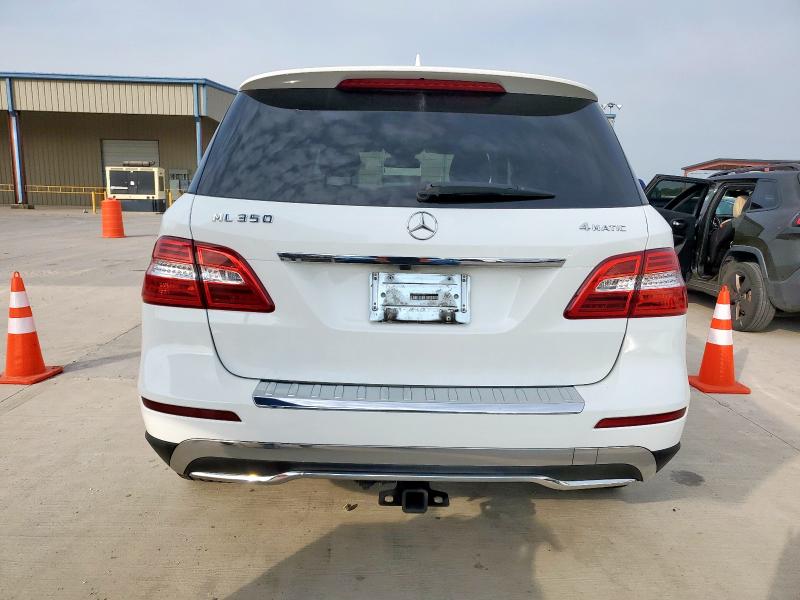 4JGDA5HB2FA458977 - 2015 MERCEDES-BENZ ML 350 4MATIC WHITE photo 6