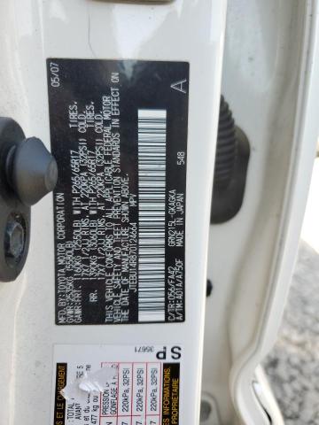 JTEBU14R870124664 - 2007 TOYOTA 4RUNNER SR5 თეთრი ფოტო 12