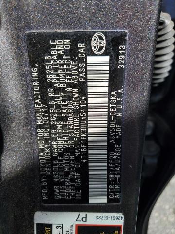 4T1BF1FK3HU454104 - 2017 TOYOTA CAMRY LE 灰色 照片 12