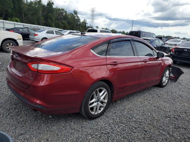3FA6P0H74GR266421 - 2016 FORD FUSION SE RED photo 3