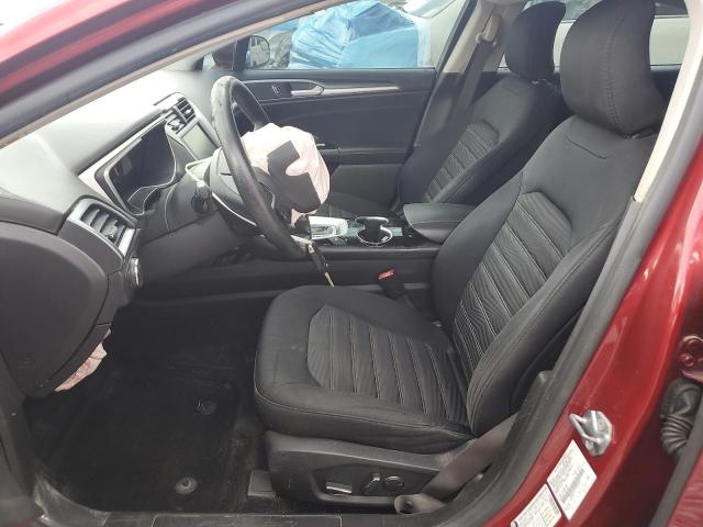 3FA6P0H74GR266421 - 2016 FORD FUSION SE RED photo 7
