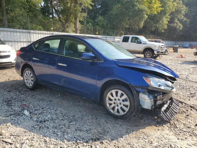 3N1AB7AP4KY303667 - 2019 NISSAN SENTRA S BLUE photo 4