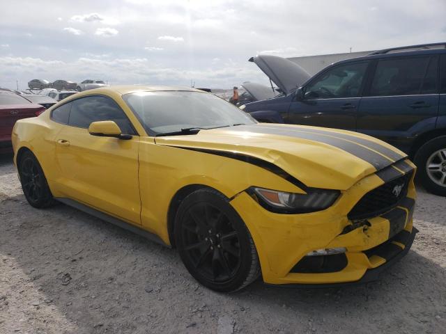 1FA6P8TH1F5349241 - 2015 FORD MUSTANG YELLOW photo 4