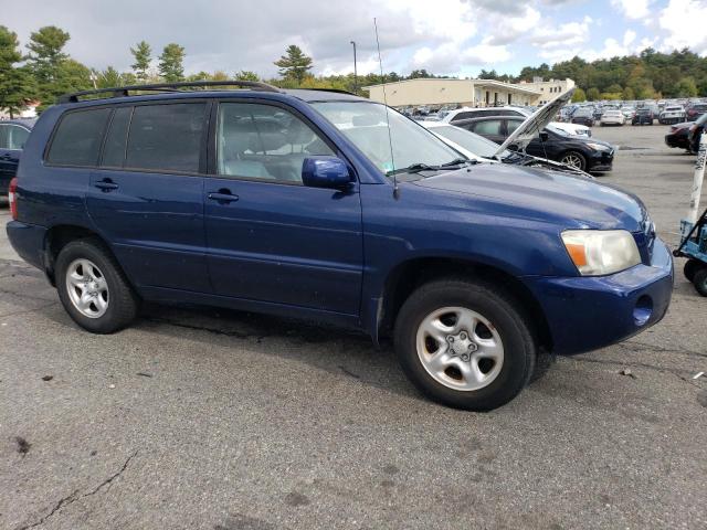 JTEHD21A050038857 - 2005 TOYOTA HIGHLANDER BLUE photo 4