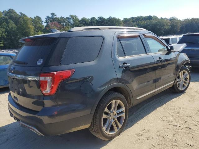 1FM5K8D89HGA96983 - 2017 FORD EXPLORER XLT GRAY photo 3