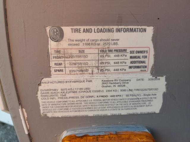 4YDT3112X81535088 - 2008 KEYSTONE SPRINTER Bicolore photo 10