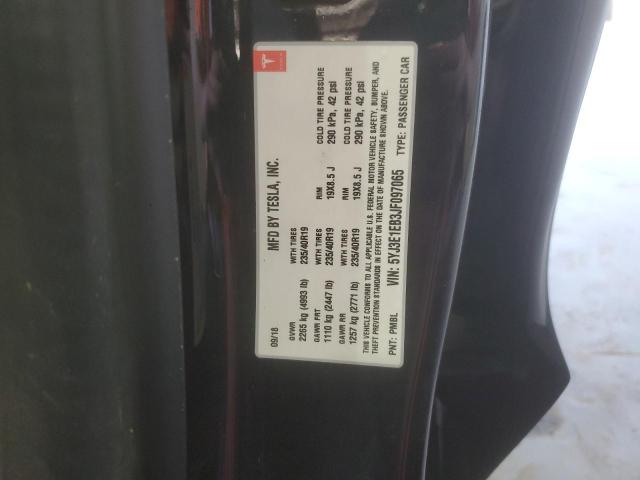 5YJ3E1EB3JF097065 - 2018 TESLA MODEL 3 Noir photo 12