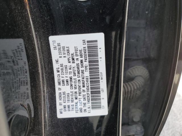 1HGCR2F38DA234663 - 2013 HONDA ACCORD LX BLACK photo 13